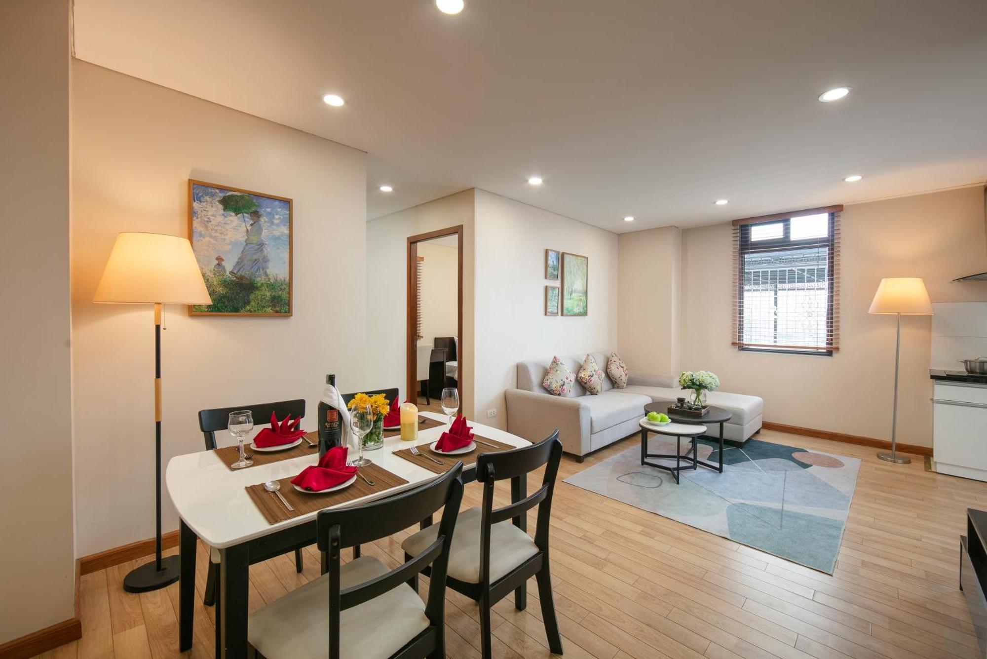 Hb Serviced Apartment - 121B Quan Hoa Hanoi Exterior photo